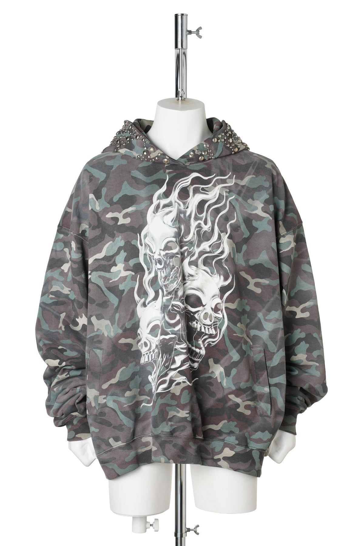 HOTHEADED RIDING SKULL HOODIE / CAMO
