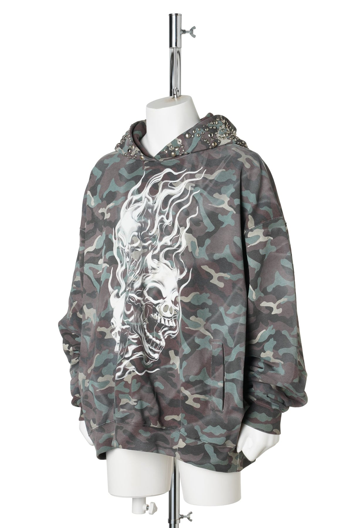 HOTHEADED RIDING SKULL HOODIE / CAMO