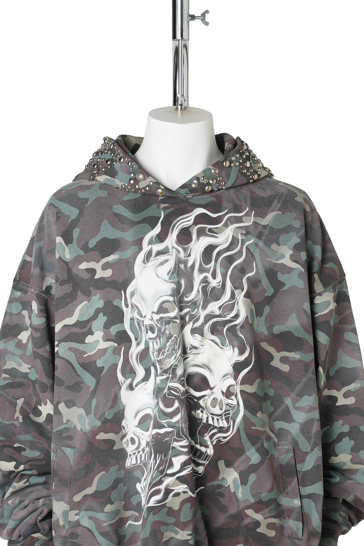 HOTHEADED RIDING SKULL HOODIE / CAMO