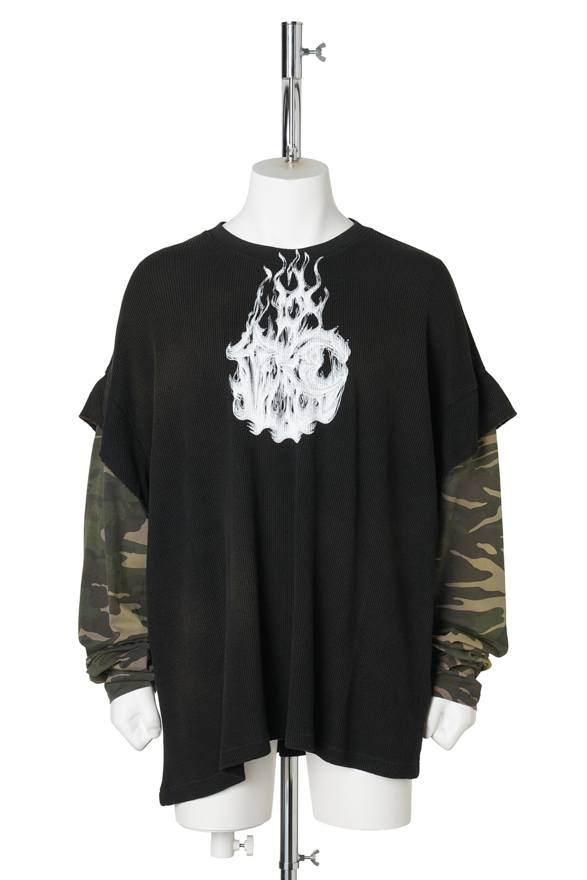 TC HELLFIRE LAYERED T-SHIRT / CAMO/BLACK