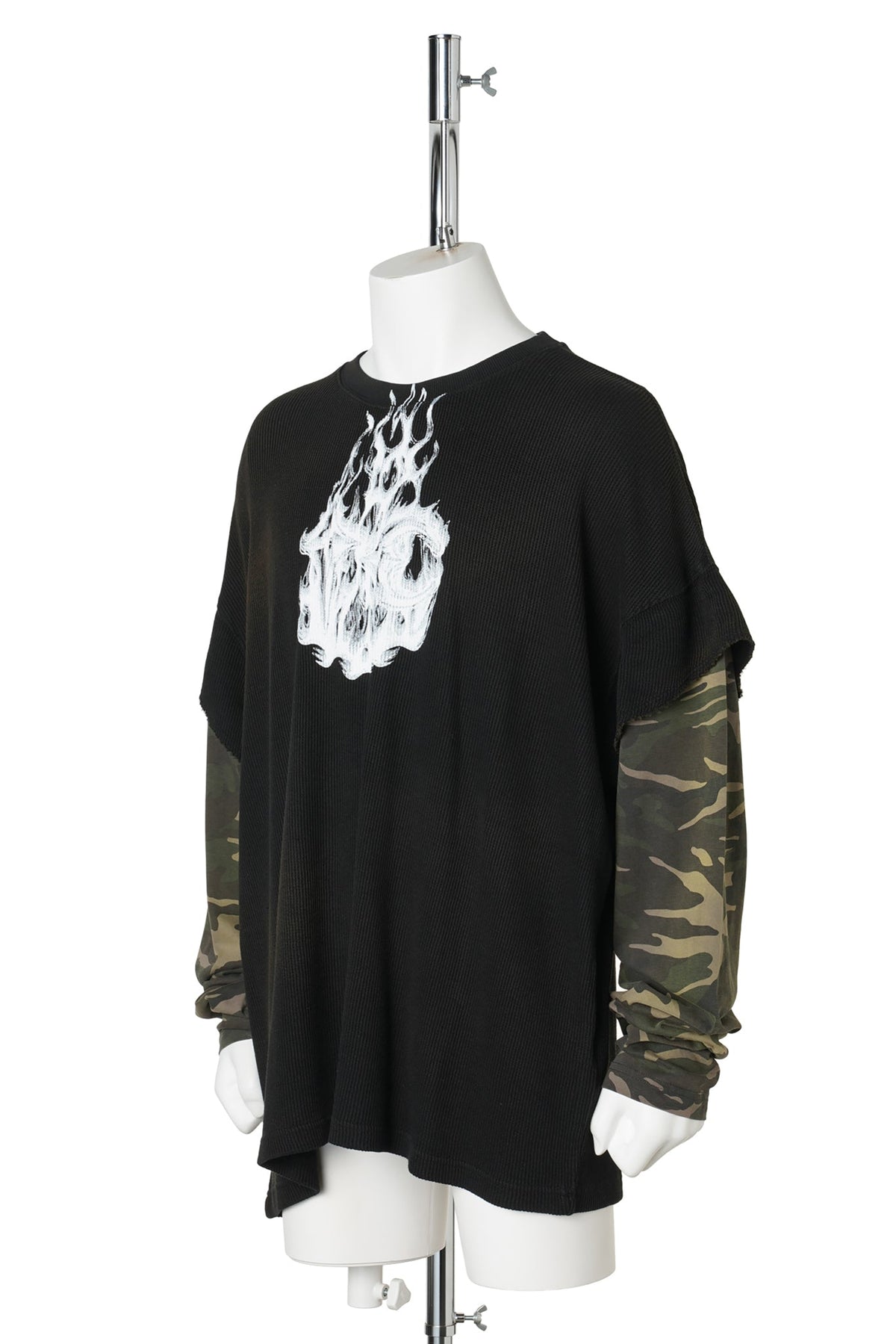 TC HELLFIRE LAYERED T-SHIRT / CAMO/BLACK