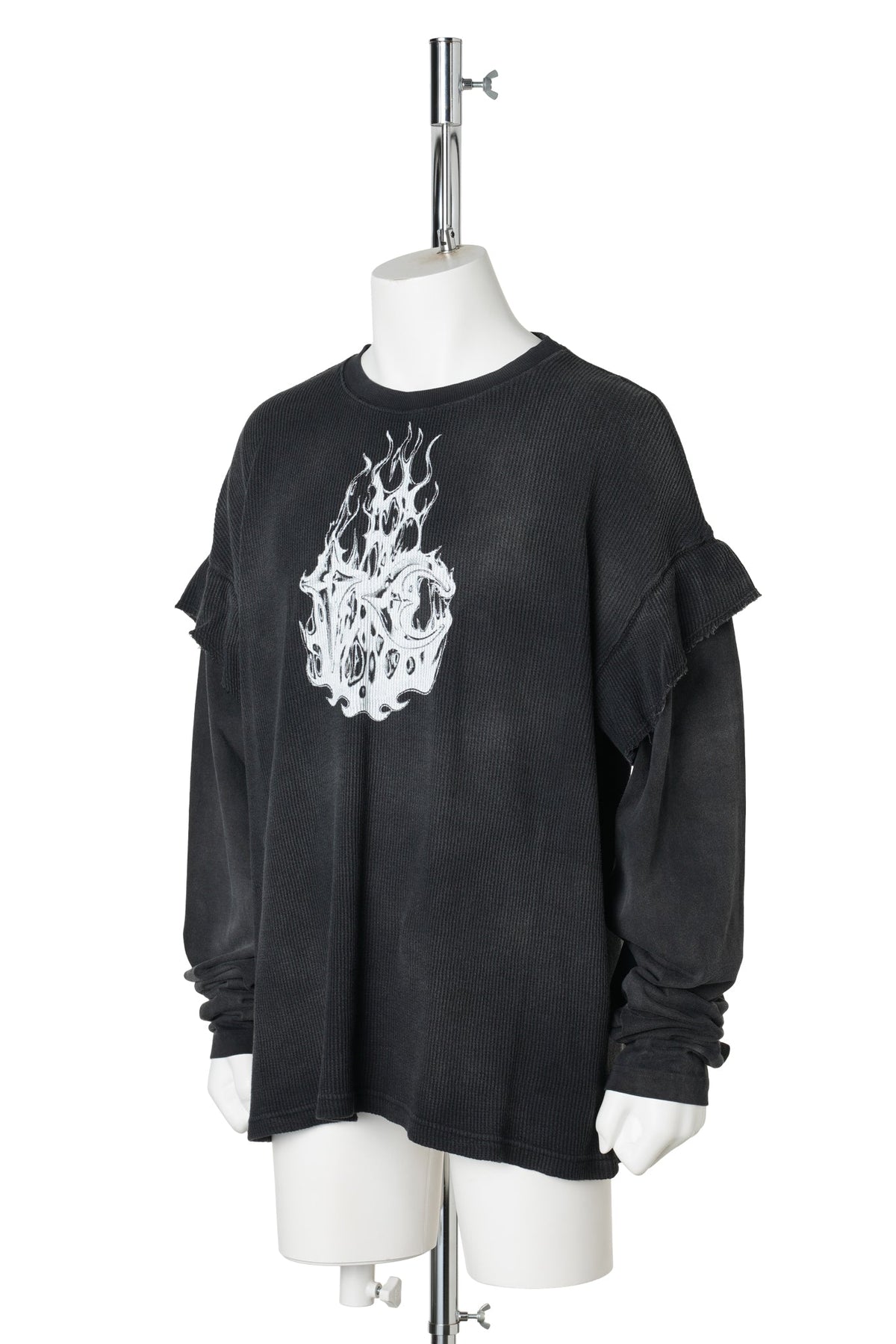 TC HELLFIRE LAYERED T-SHIRT / BLACK/BLACK