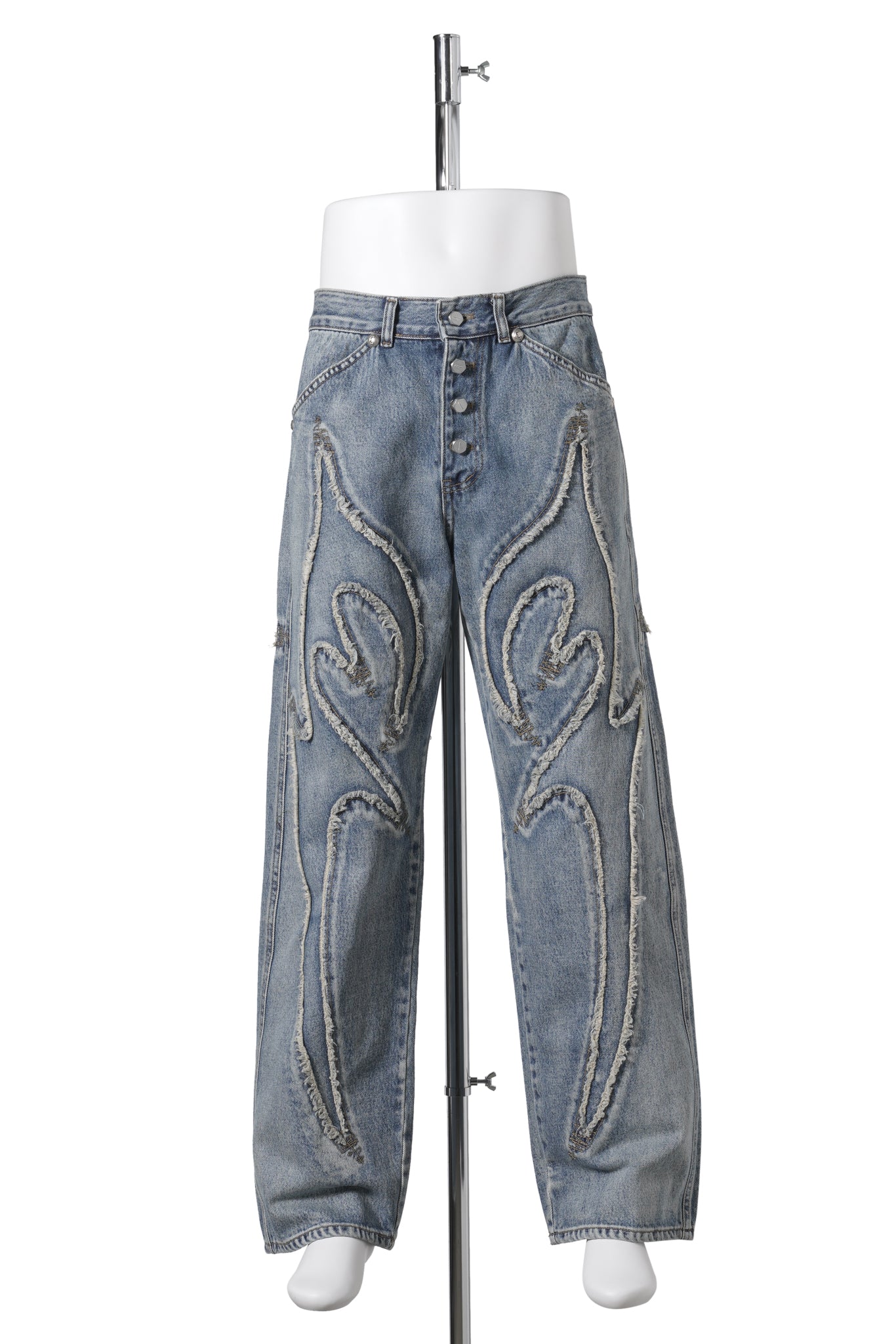 TRIBAL DENIM PANTS / BLUE