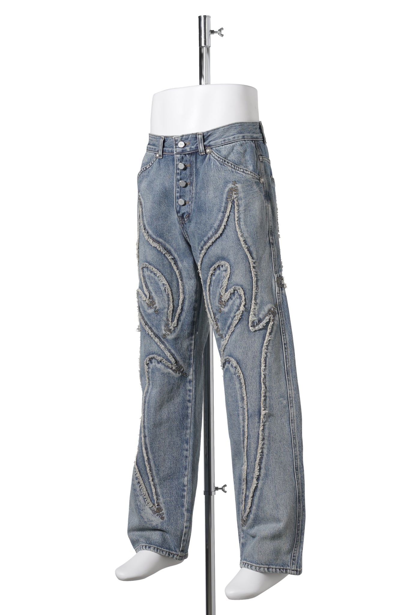 TRIBAL DENIM PANTS / BLUE