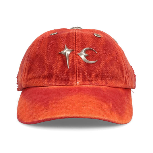 TC TWO TONE WASHED CAP / RED