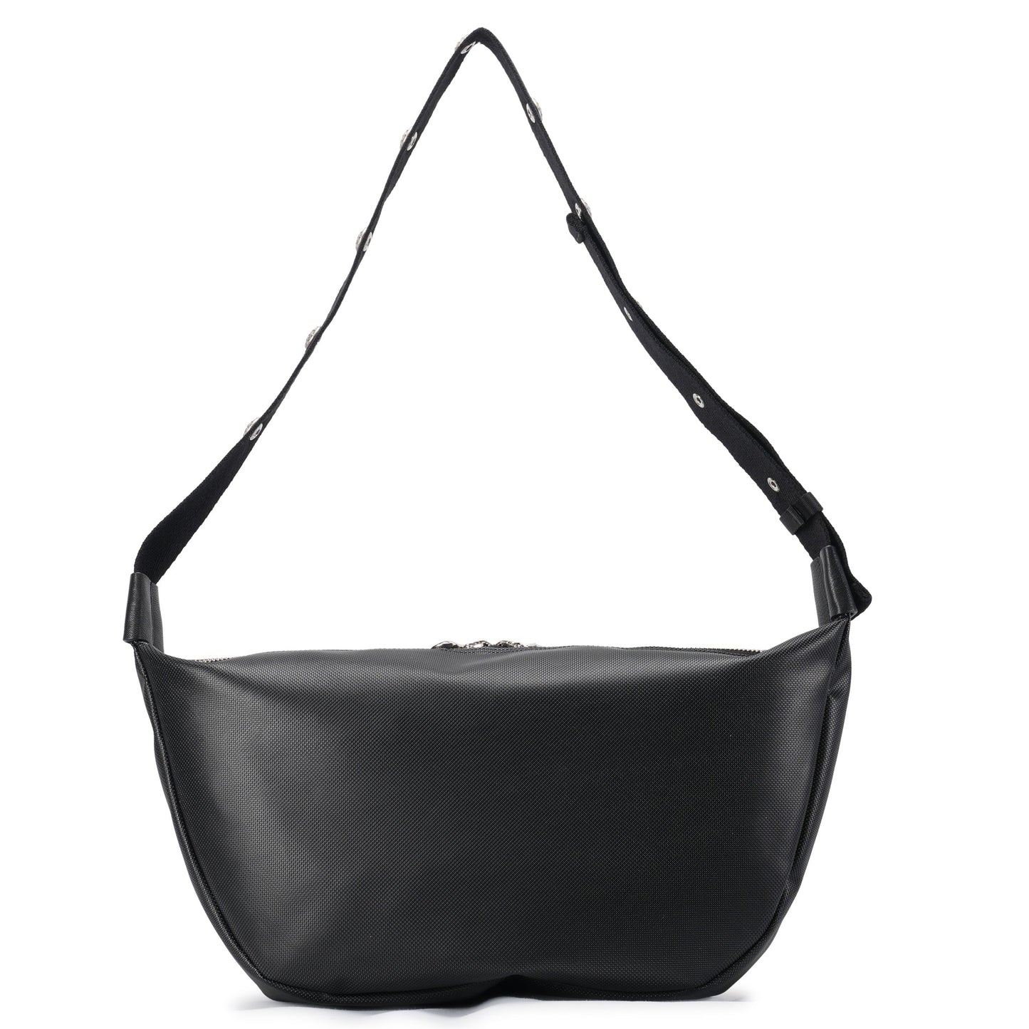 GOAT SKIN DRAGON MESSENGER BAG / BLACK