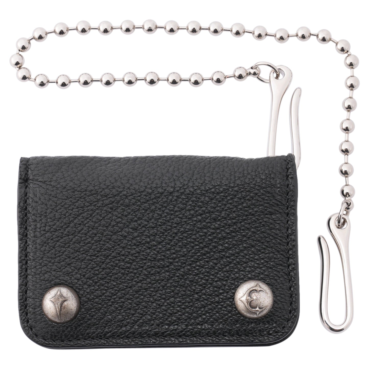 TC BALL CHAIN LEATHER CARD CASE / BLACK