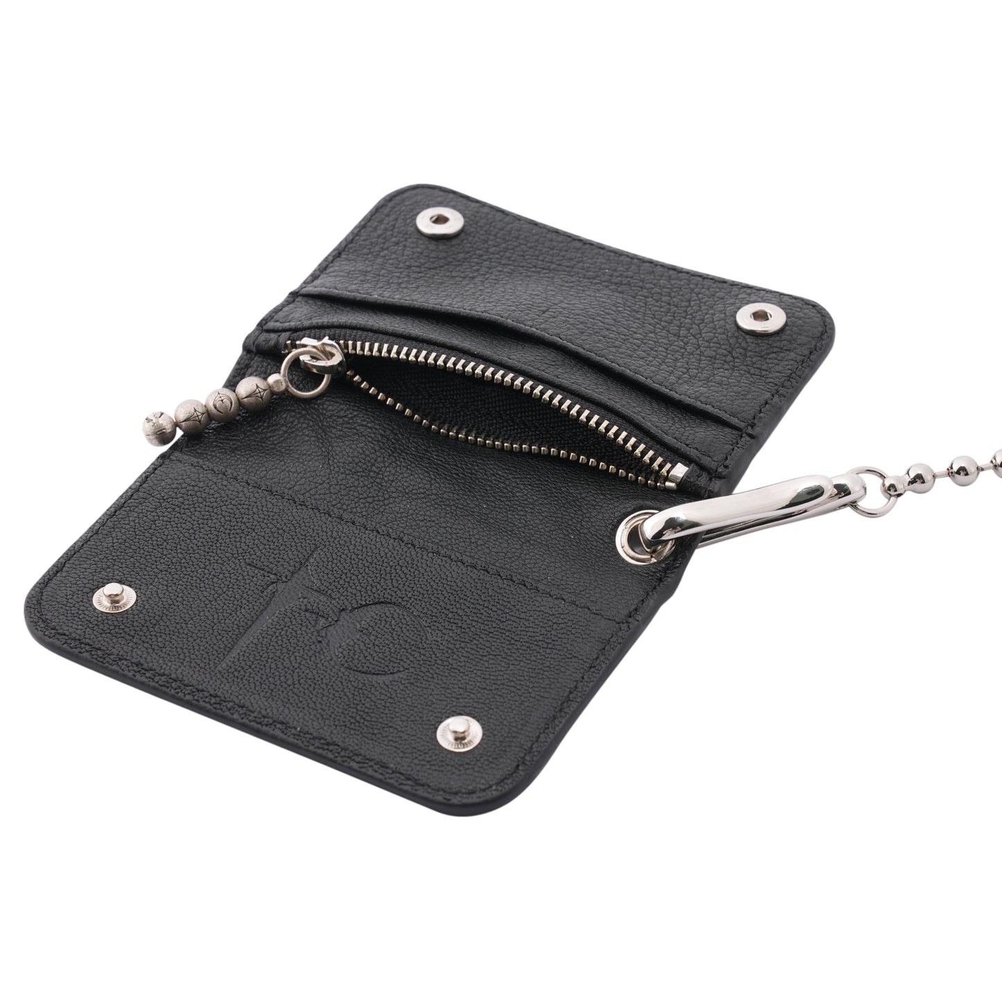TC BALL CHAIN LEATHER CARD CASE / BLACK