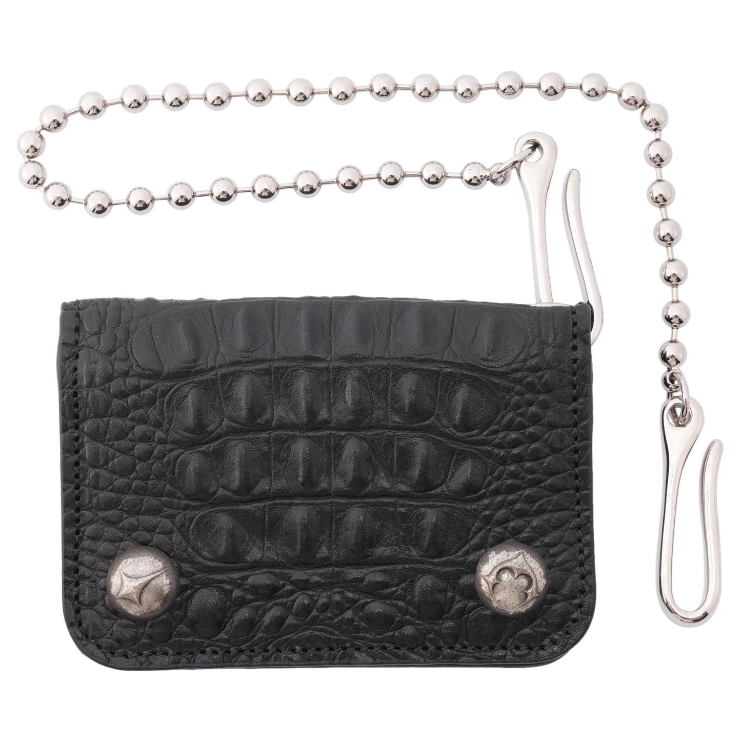 TC BALL CHAIN CROCODILE CARD CASE / CROCODILE