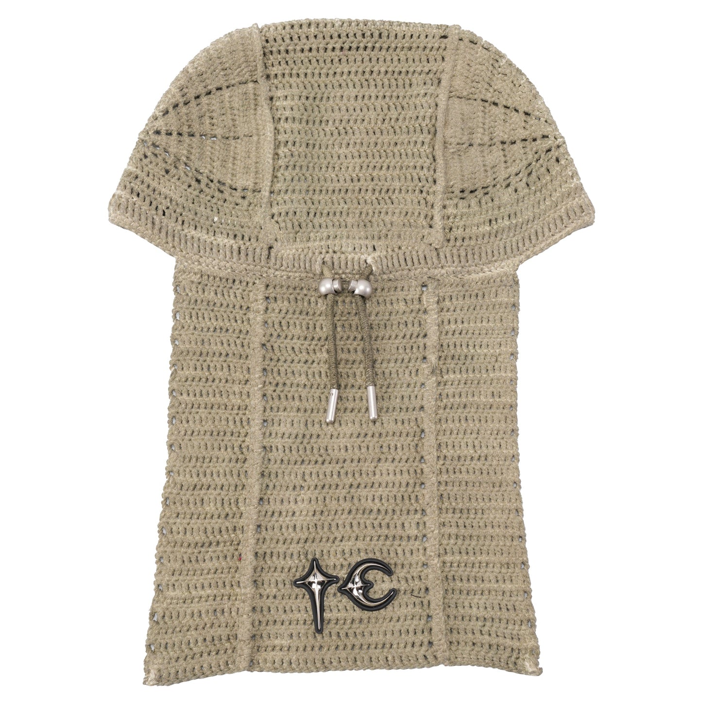 TC DESTROYED CROCHET TAIL HAT / BEIGE