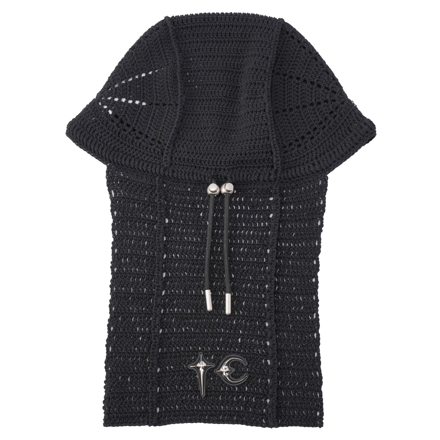 TC DESTROYED CROCHET TAIL HAT / BLACK