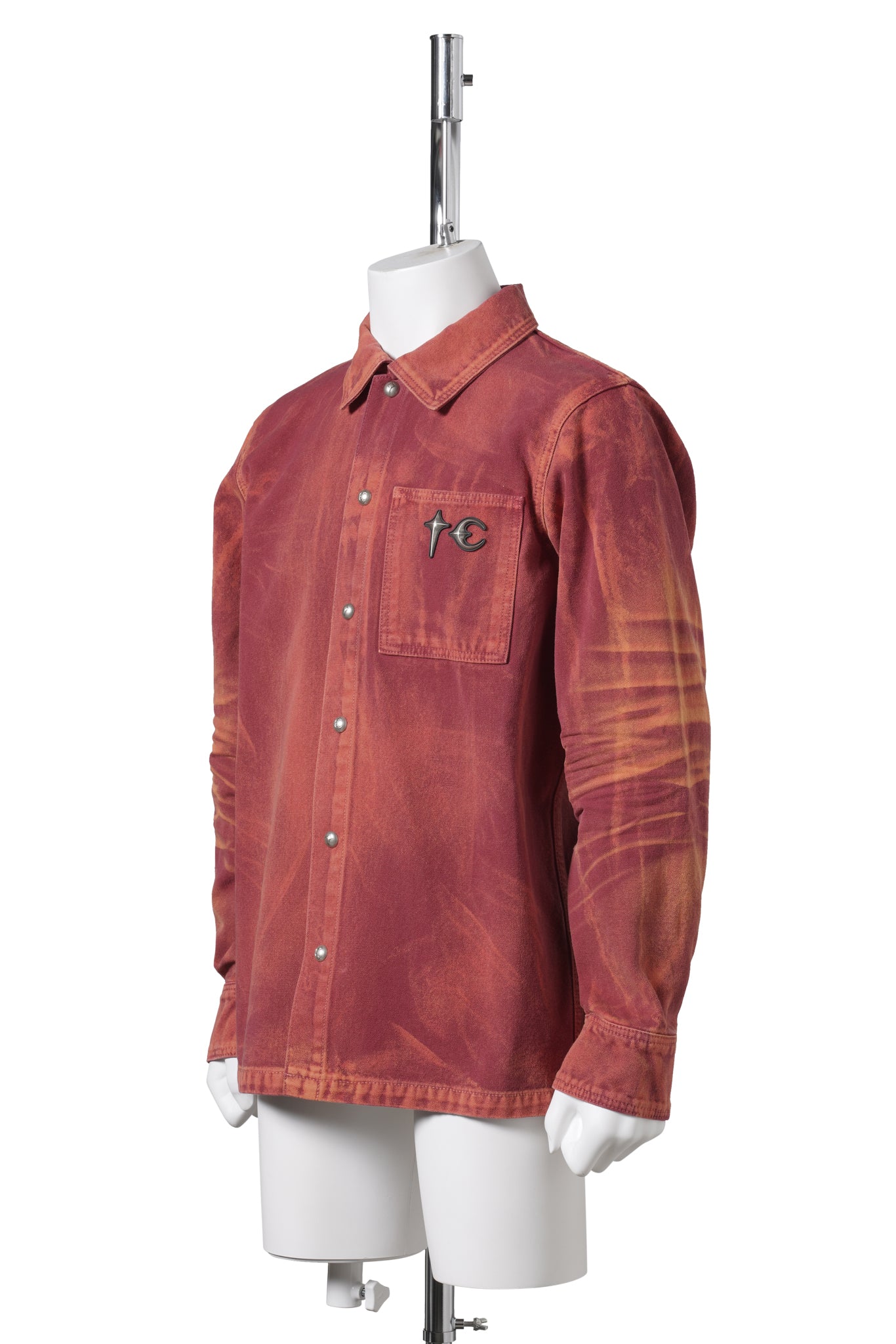 TC TWO TONE WASHED SHIRT / RED