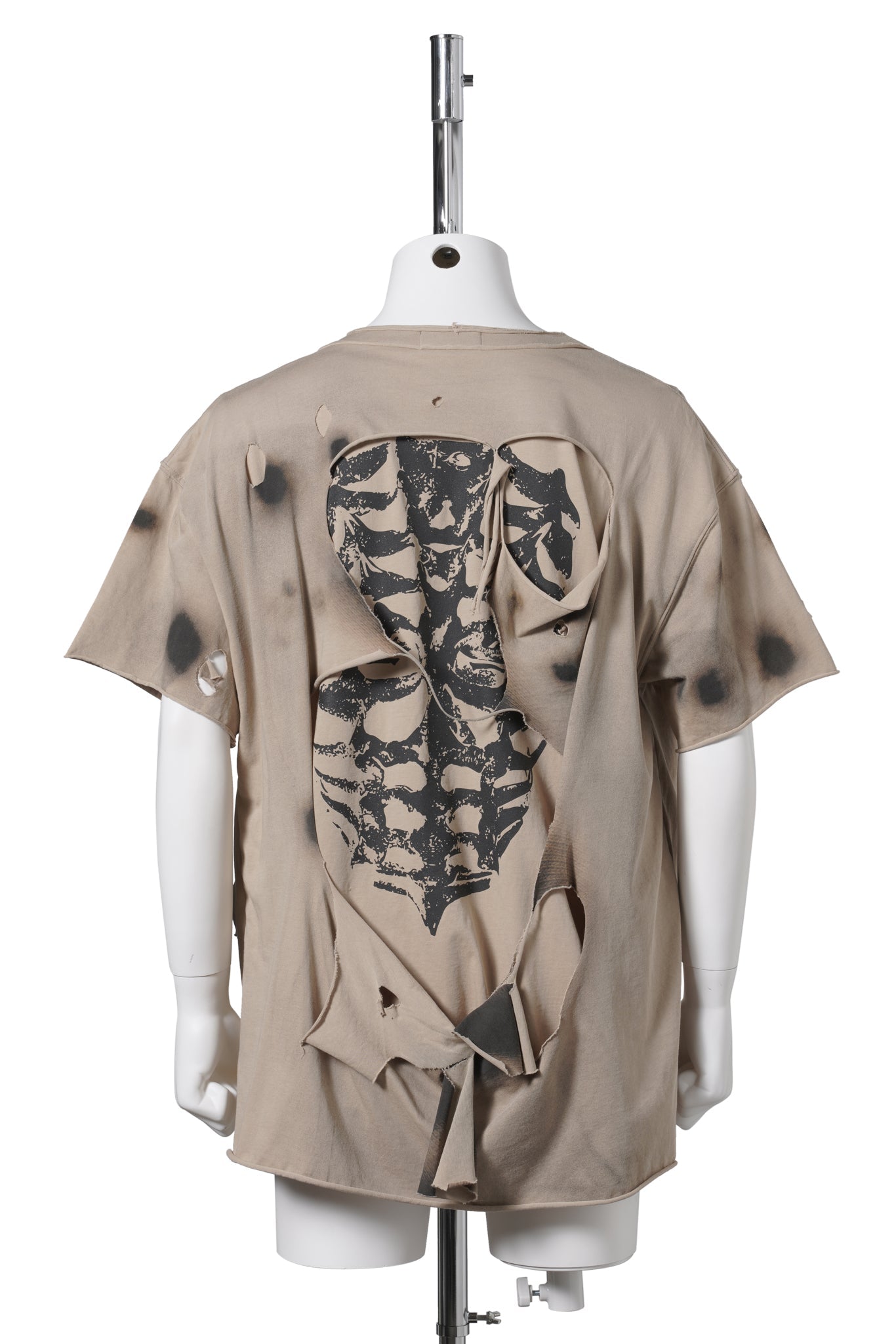 DEAD INSIDE DOUBLE LAYER T-SHIRT / BEIGE