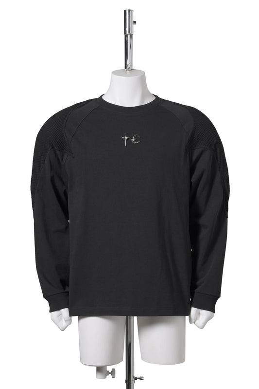 T-PADDED LONG SLEEVE / BLACK