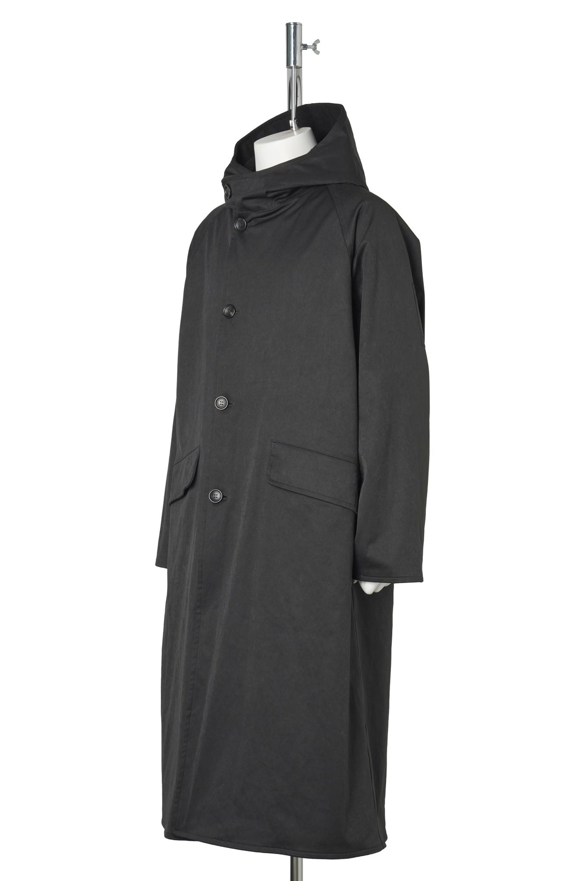 HOODED COAT / 999:BLACK