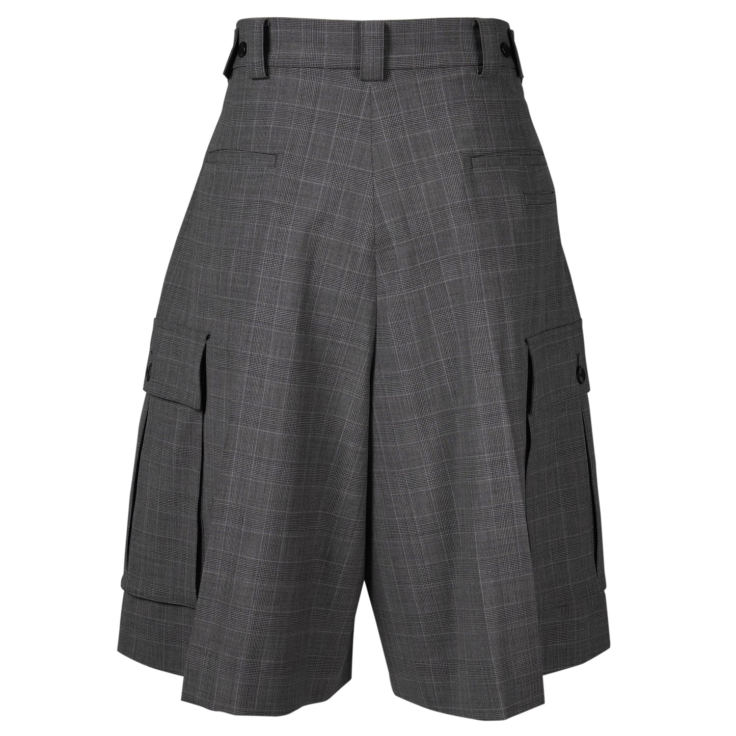 WIDE CARGO SHORTS / CHECK