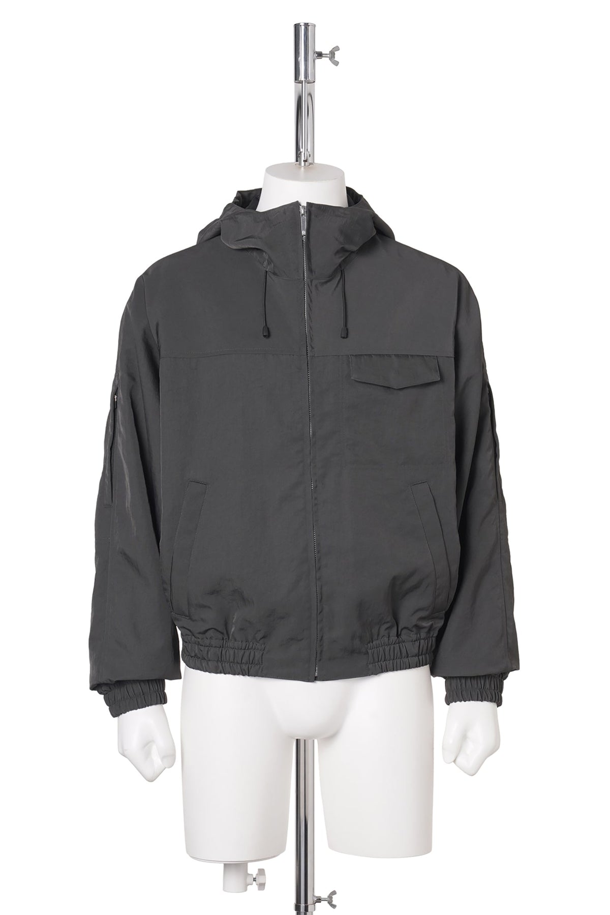 MULTI POCKET HOODED BLOUSON / GRAY