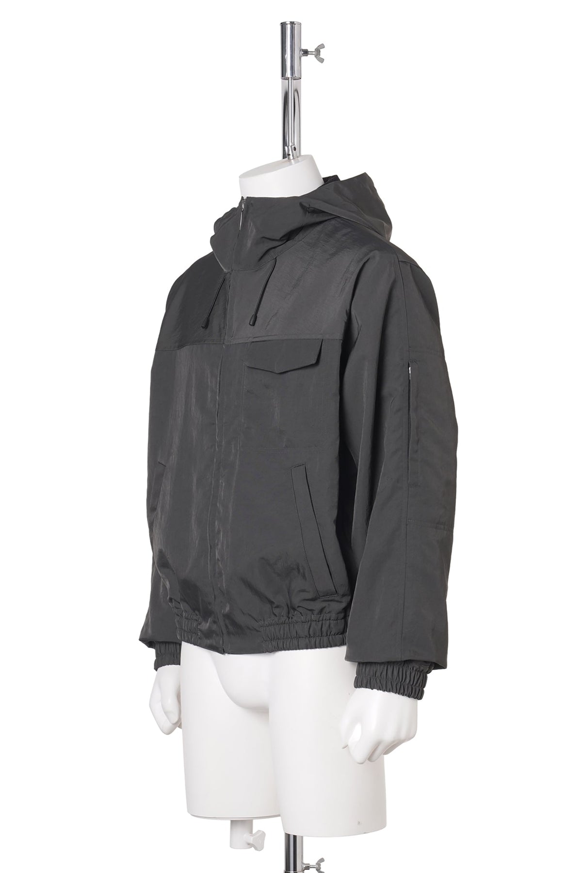 MULTI POCKET HOODED BLOUSON / GRAY
