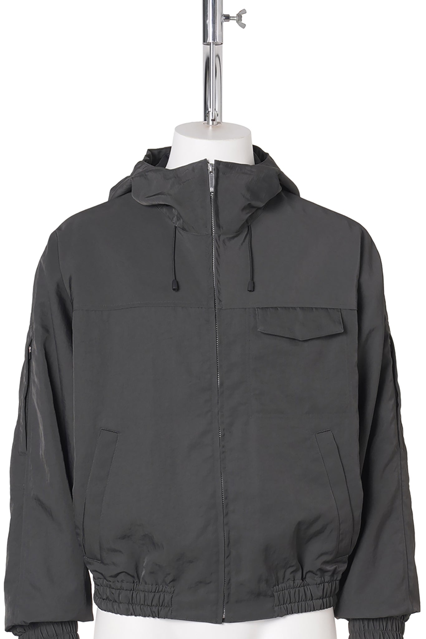 MULTI POCKET HOODED BLOUSON / GRAY