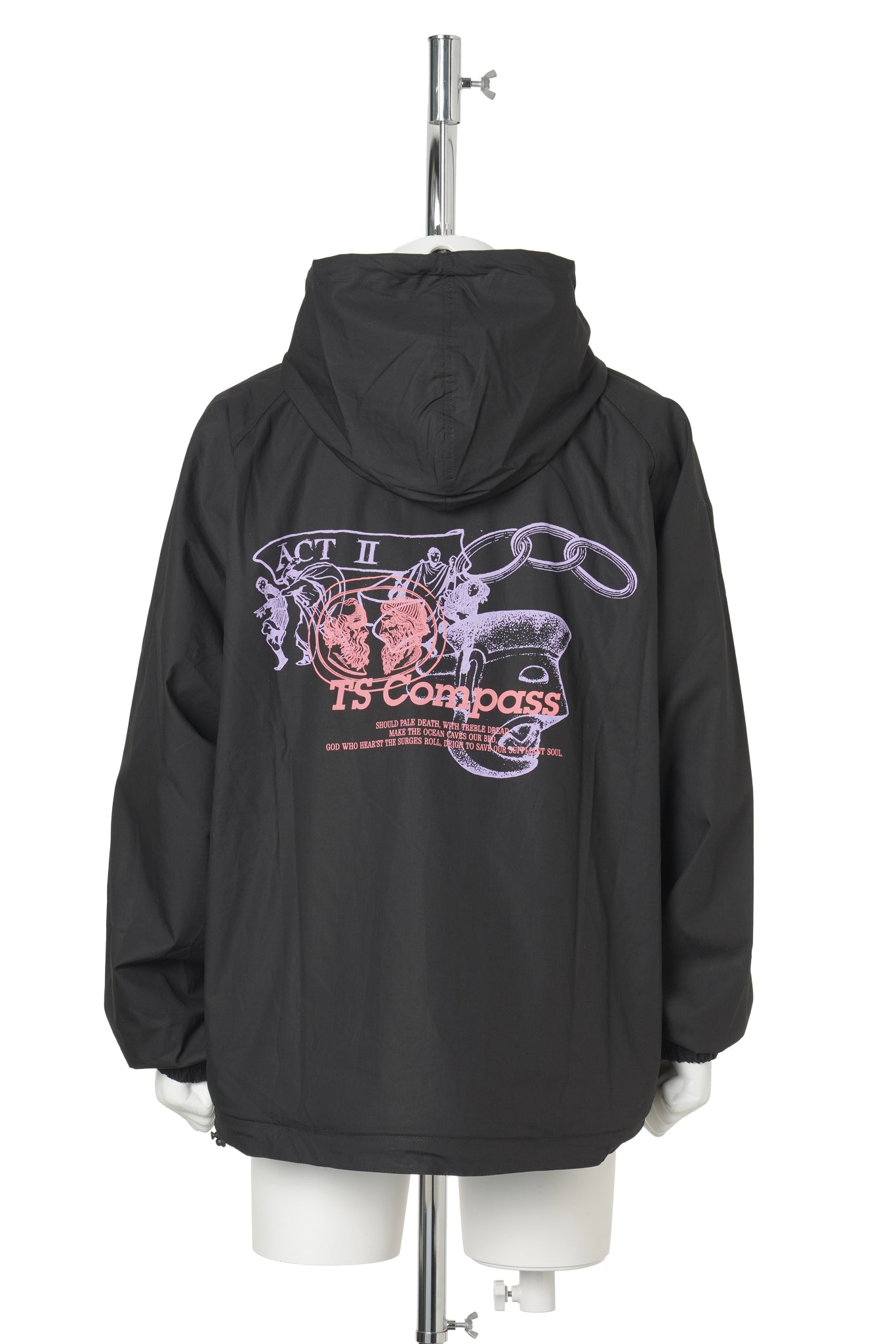 GRAPHIC PRINT BLOUSON / BLACK