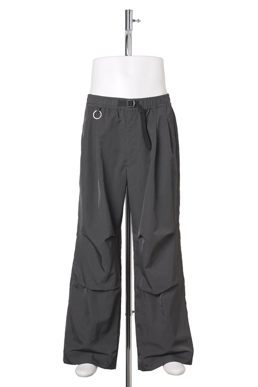 KNEE TUCK WIDE EASY PANTS / GRAY