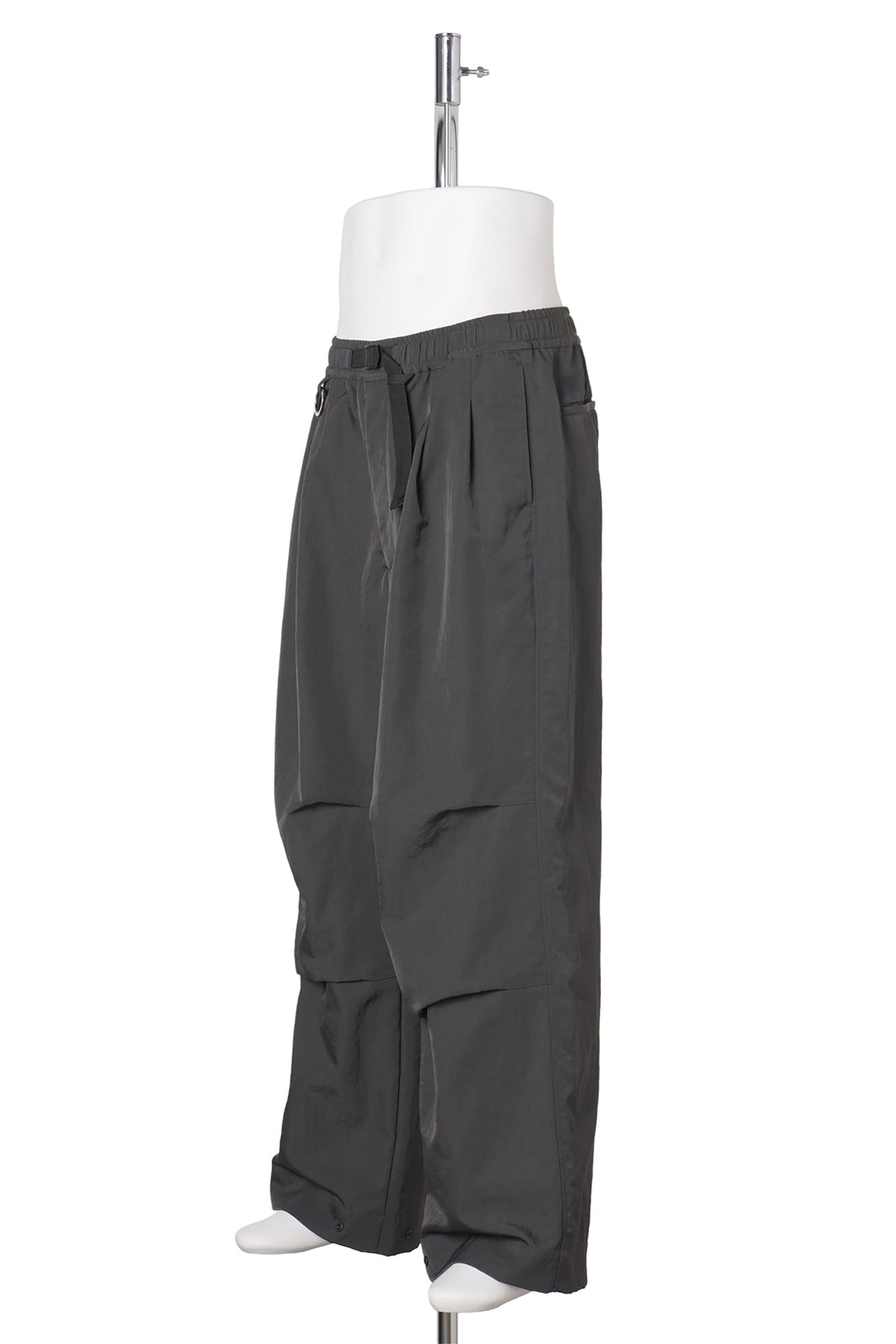 KNEE TUCK WIDE EASY PANTS / GRAY