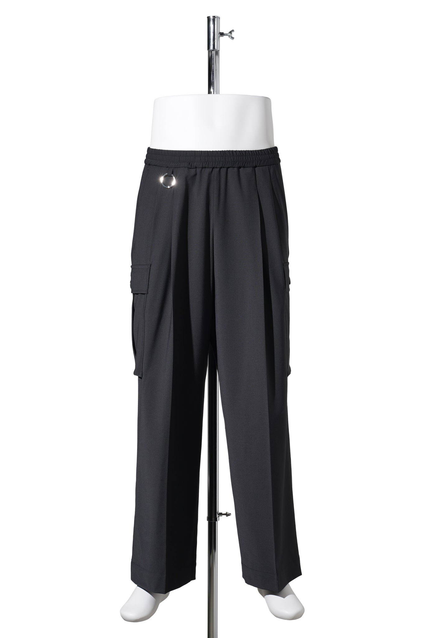 WIDE CARGO PANTS / BLACK