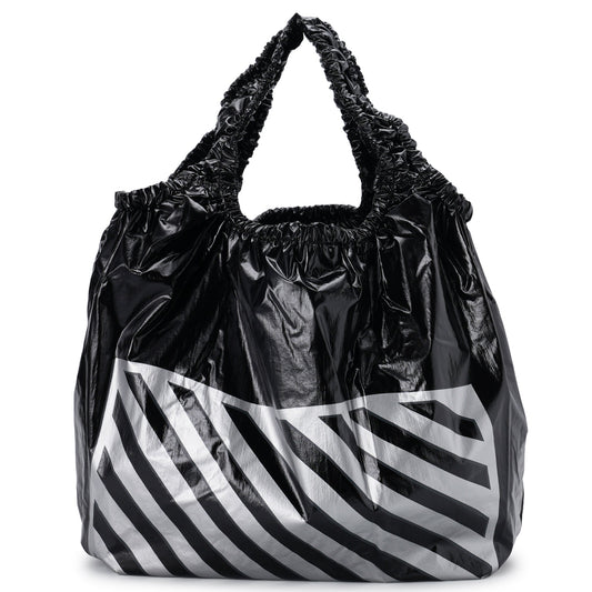 MEDIUM LIQUOR STORE PLASTIC BAG / BLACK