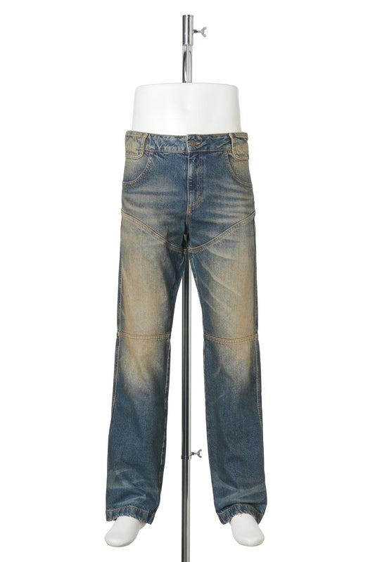 DIRTY STRAIGHT LEG JEAN / BLUE