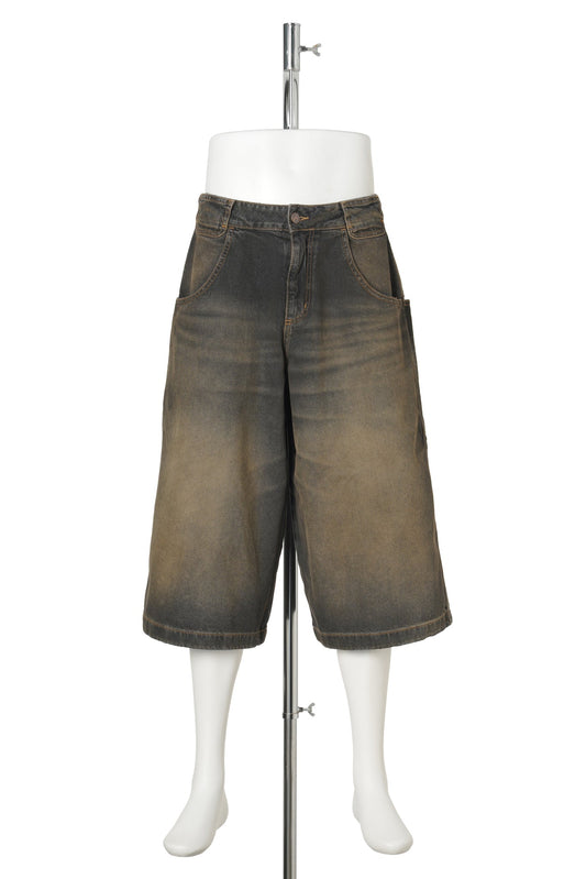 DIRTY BAGGY JEAN SHORT / BLACK