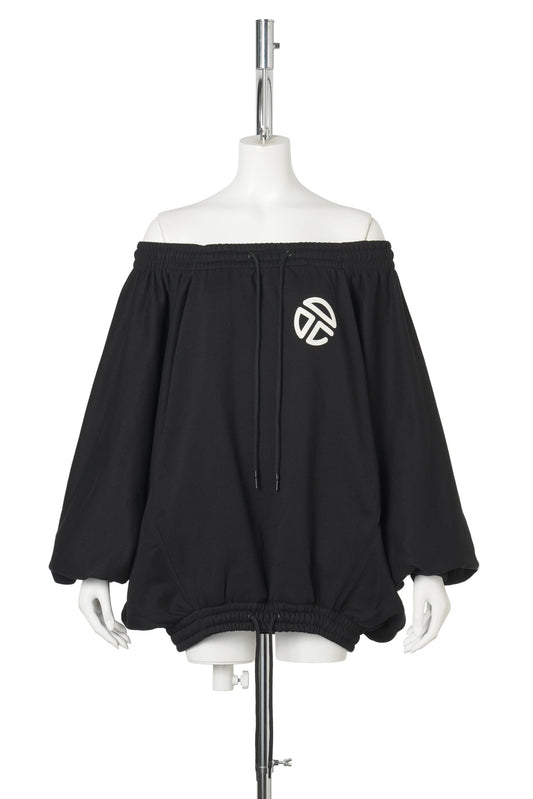UPSIDE DOWN CREWNECK / BLACK