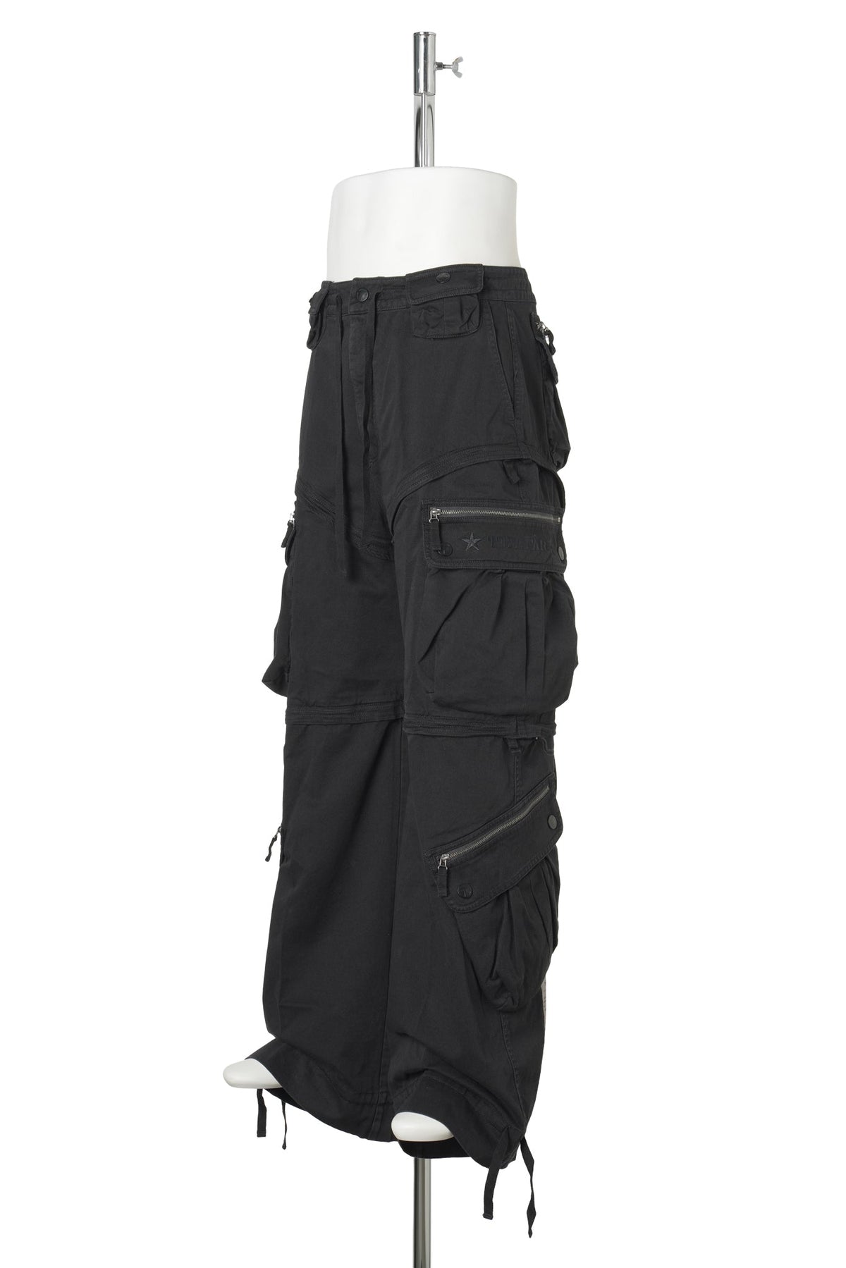 CONVERTIBLE CARGO PANT / BLACK