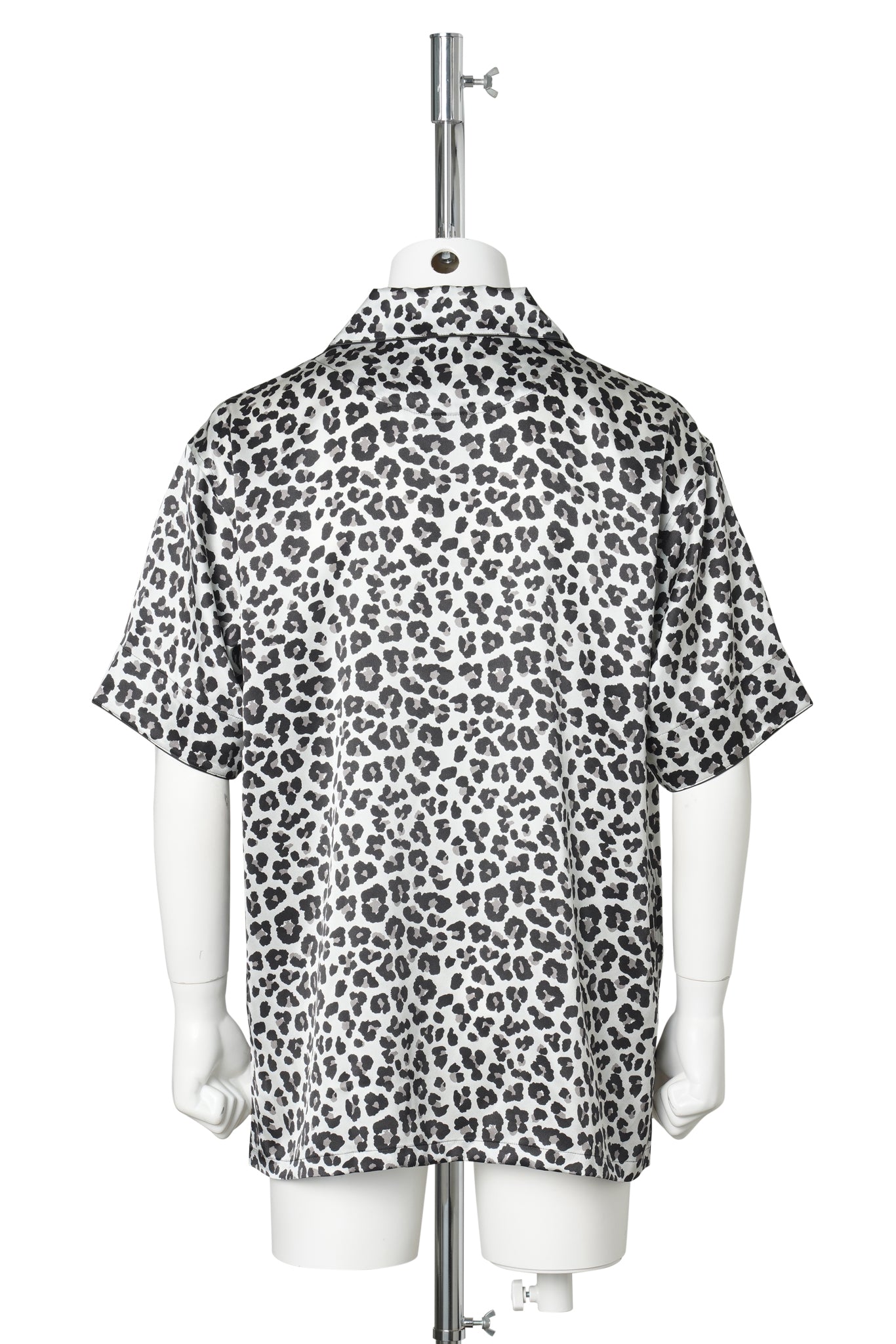 SILK PAJAMAS HALF SLEEVE / LEOPARD