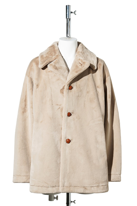 FAUX FUR SACK JACKET / 010:BEIGE