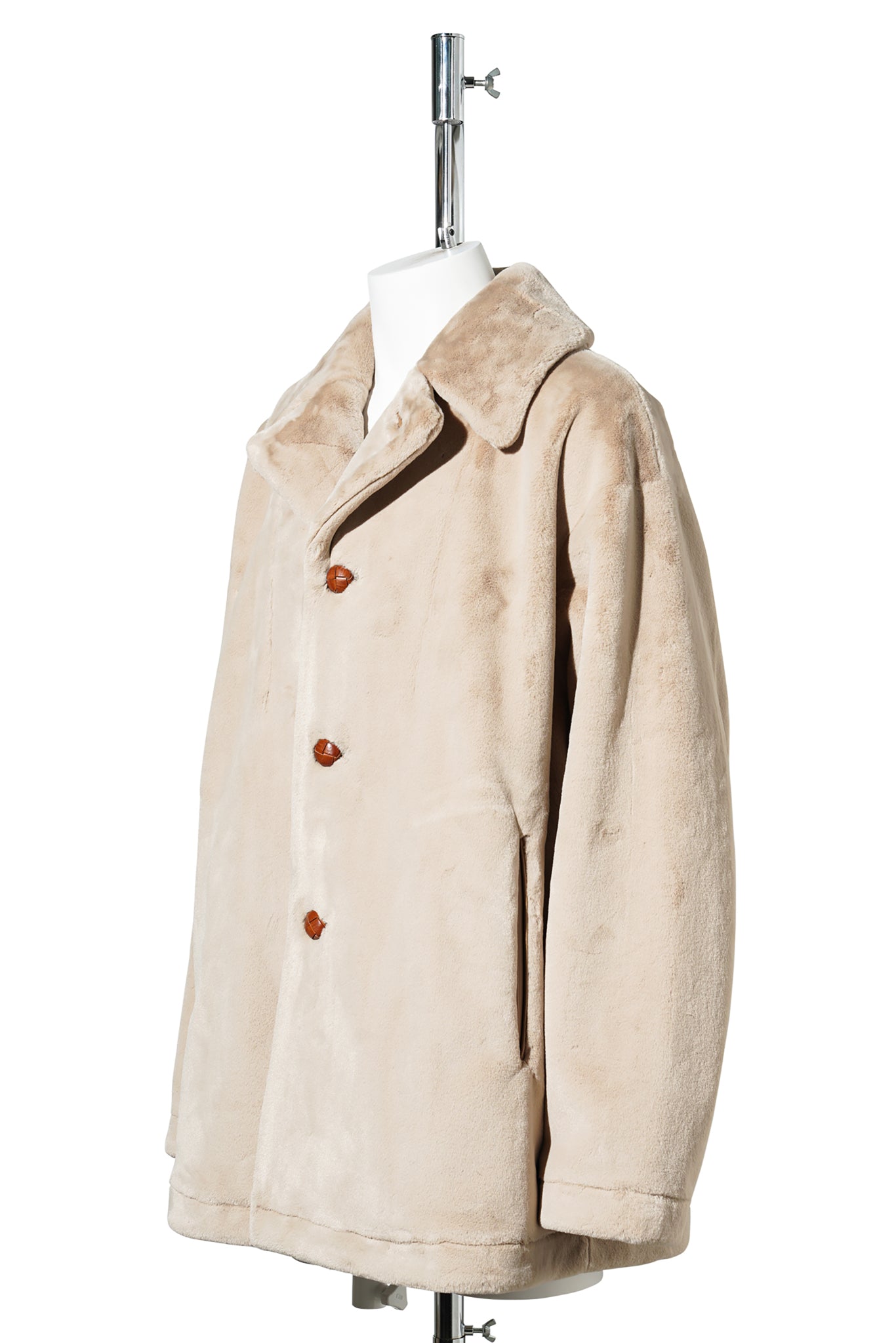 FAUX FUR SACK JACKET / 010:BEIGE