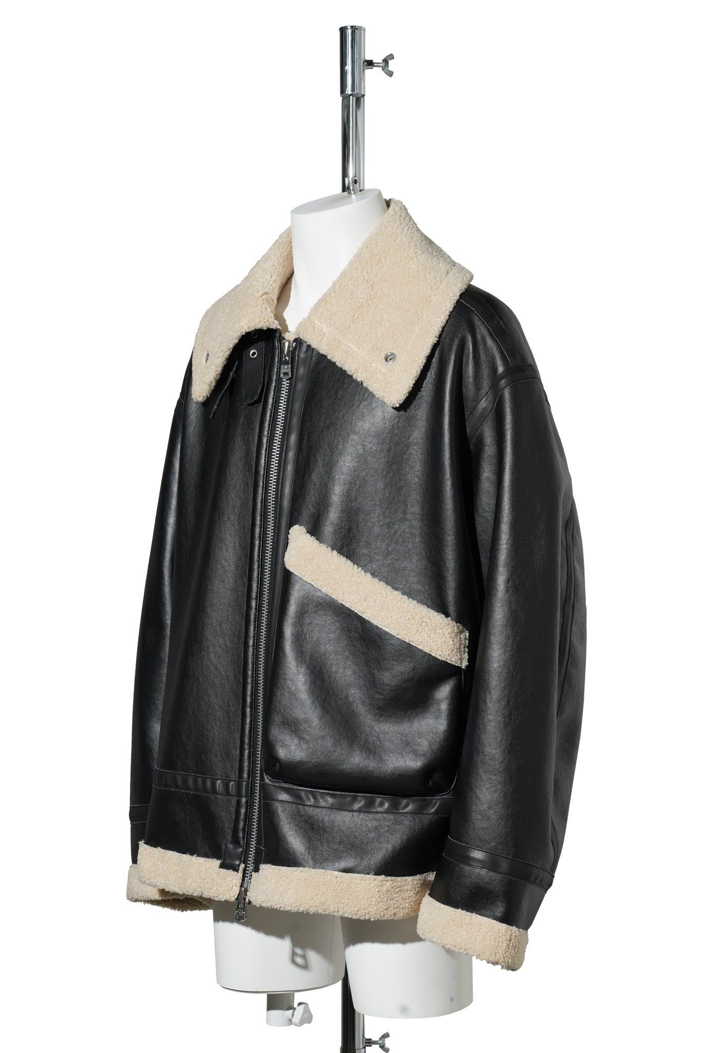 FAUX FUR SACK JACKET / 006:BLACK