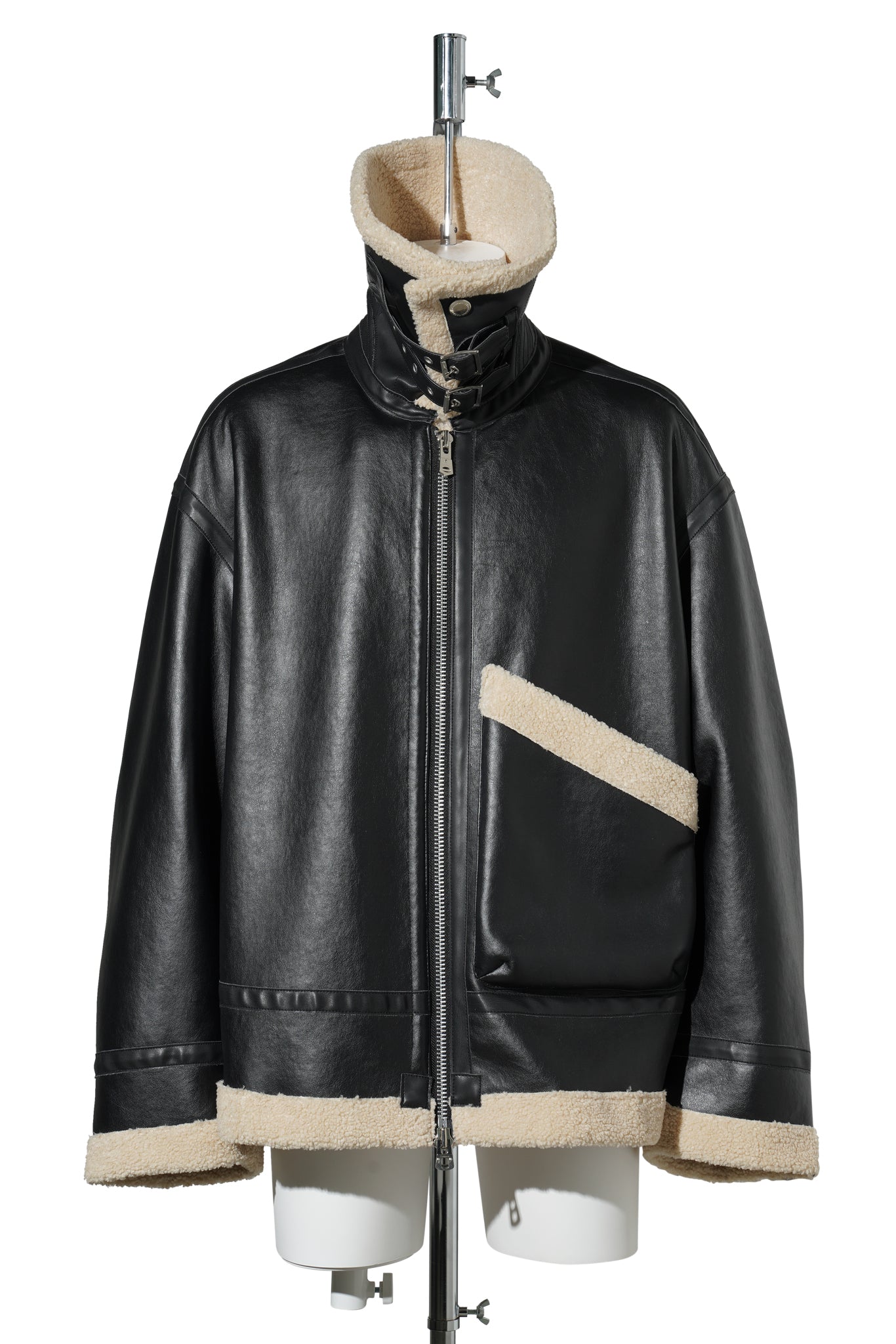 FAUX FUR SACK JACKET / 006:BLACK