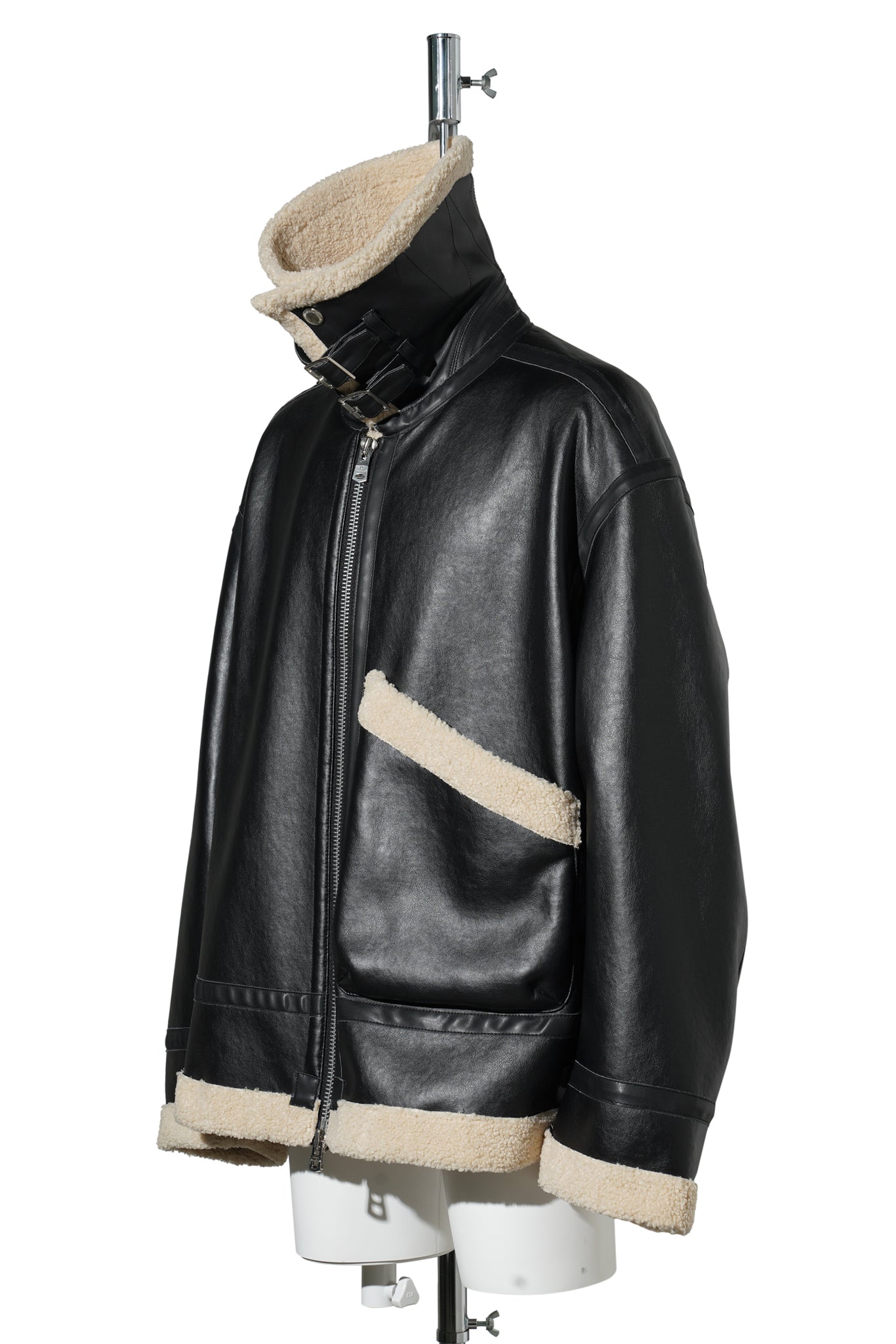 FAUX FUR SACK JACKET / 006:BLACK