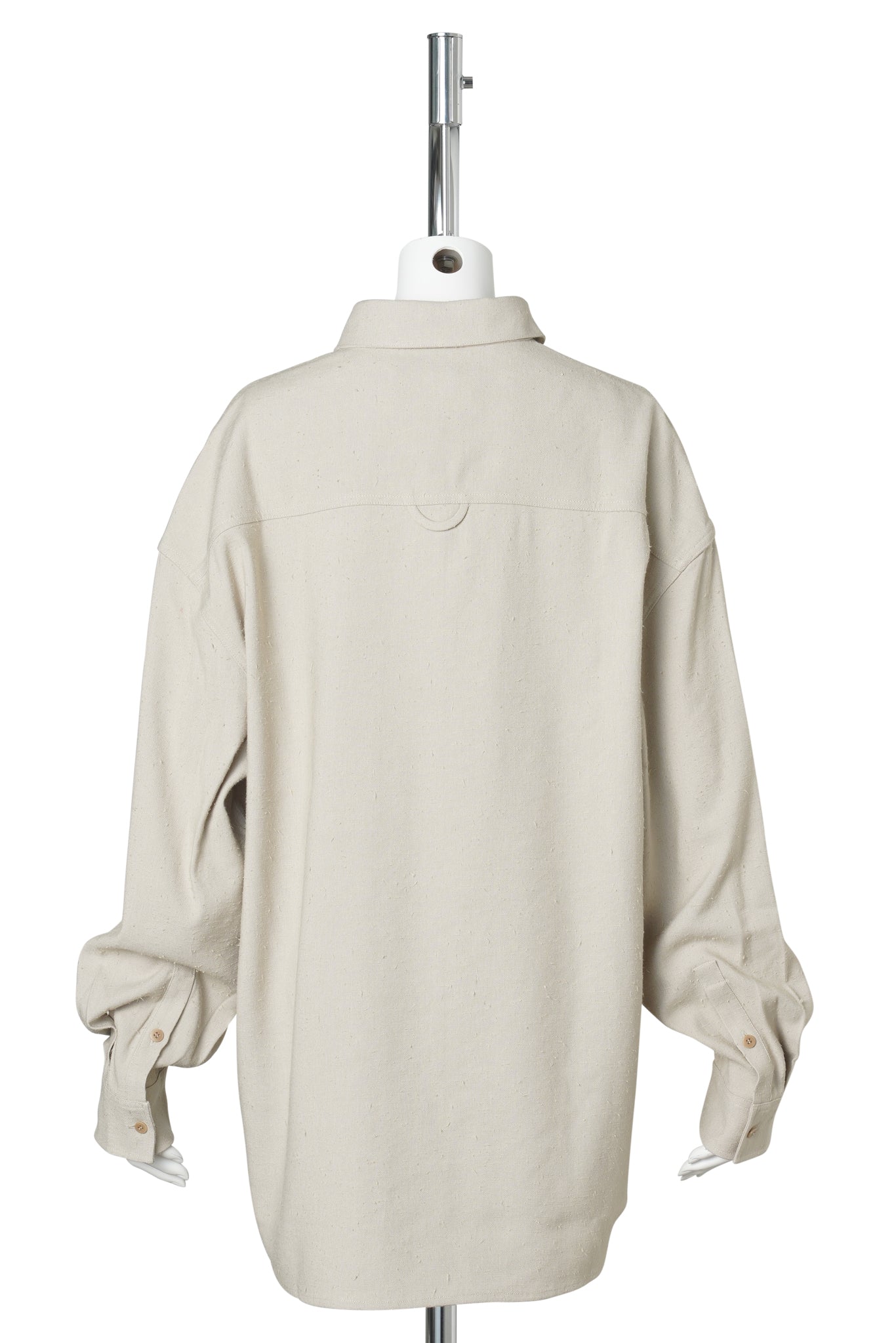 LIGHT KHAKI LEOPARD DECORATIVE LOOSE SHIRT / LIGHT KHAKI