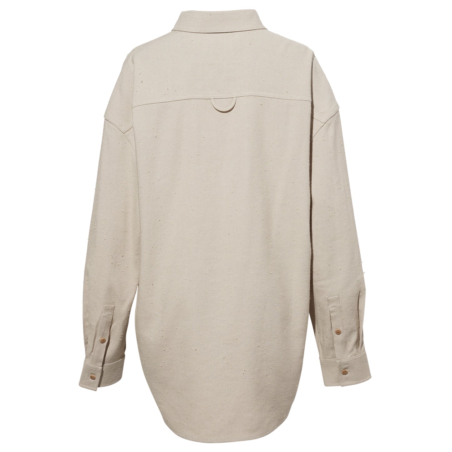 LIGHT KHAKI LEOPARD DECORATIVE LOOSE SHIRT / LIGHT KHAKI