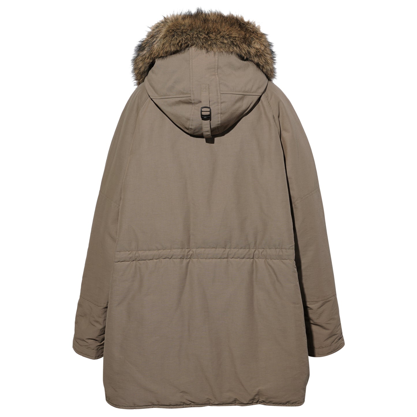 OLIVE FAUX-FUR COLLAR PARKA / OLIVE