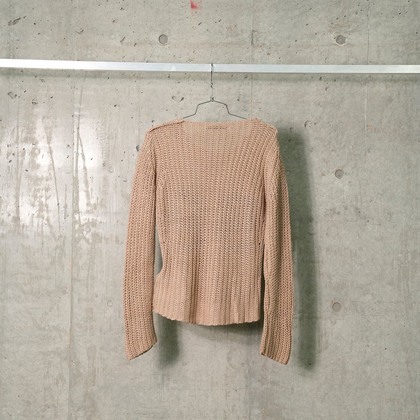 KHAKI 68 FLARE LOOSE KNIT TOP / KHAKI