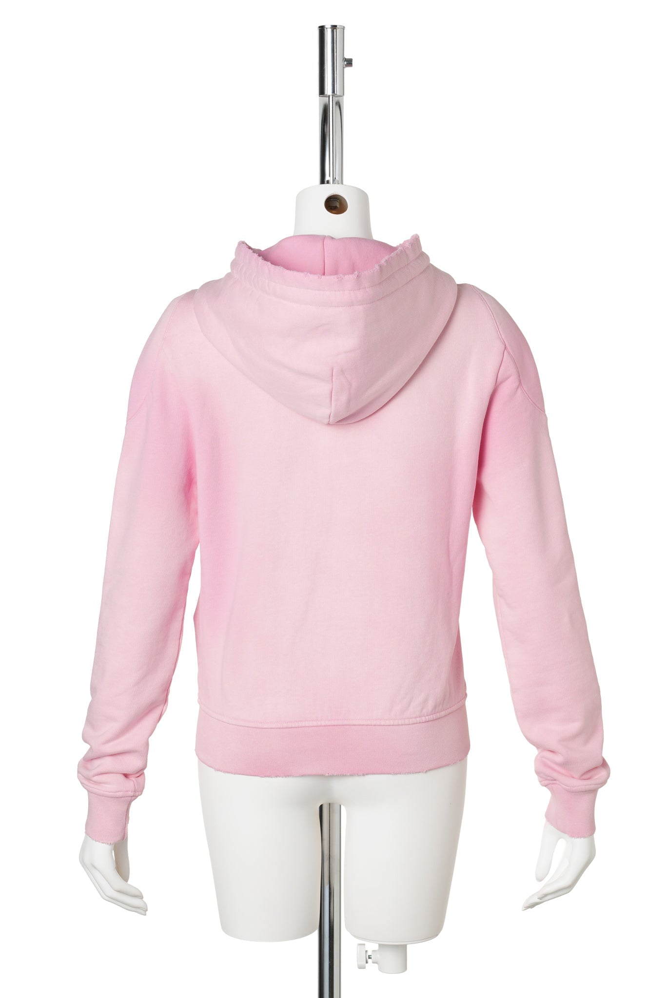 PINK PRINTING DECORATIVE ZIP HOODIE / PINK