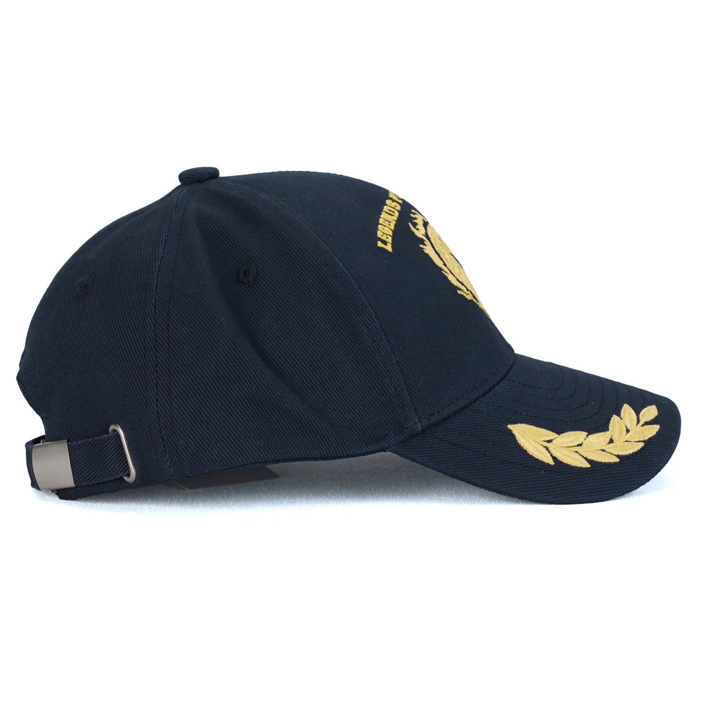 LOVE SNAKE GOLD EMBROIDERY LOGO BASEBALL CAP / NAVY