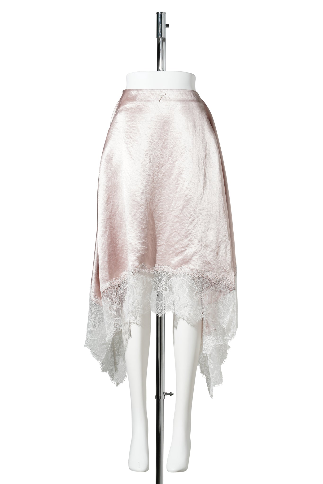 PINK&POLKA DOT PANELED LACE DECORATIVE SKIRT / PINK