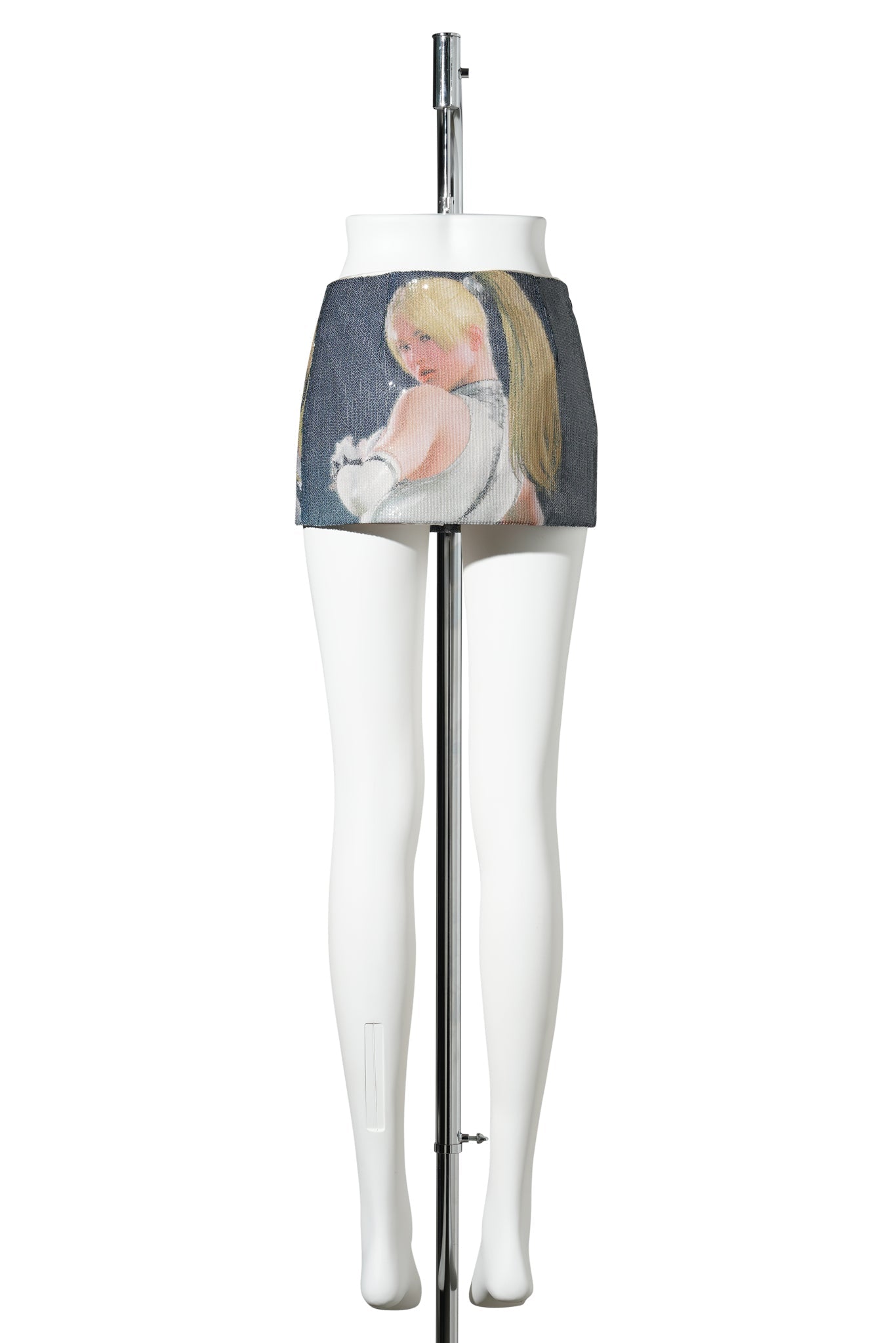 SEQUIN GAME PRINT SKORTS / MULTI COLOR