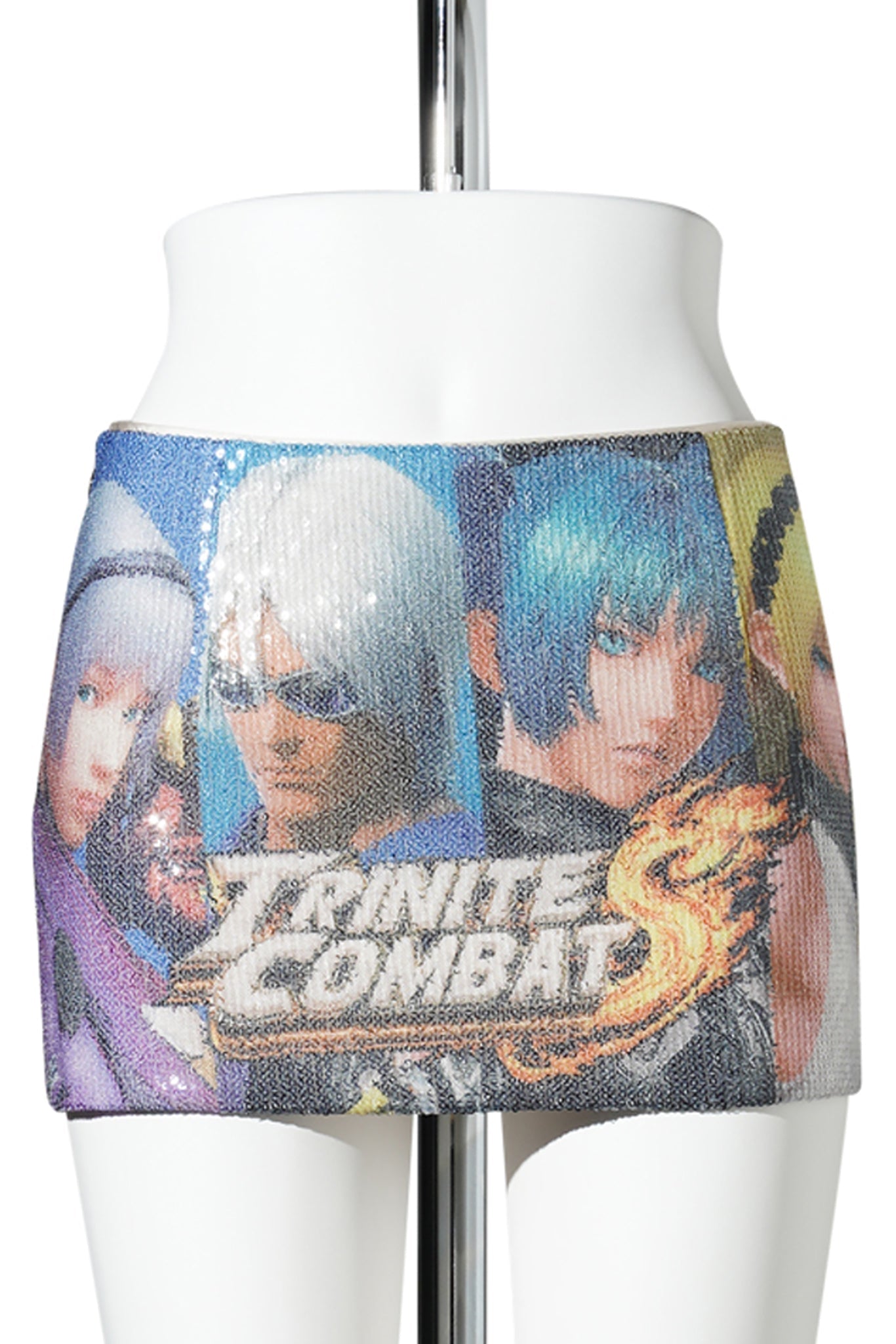 SEQUIN GAME PRINT SKORTS / MULTI COLOR