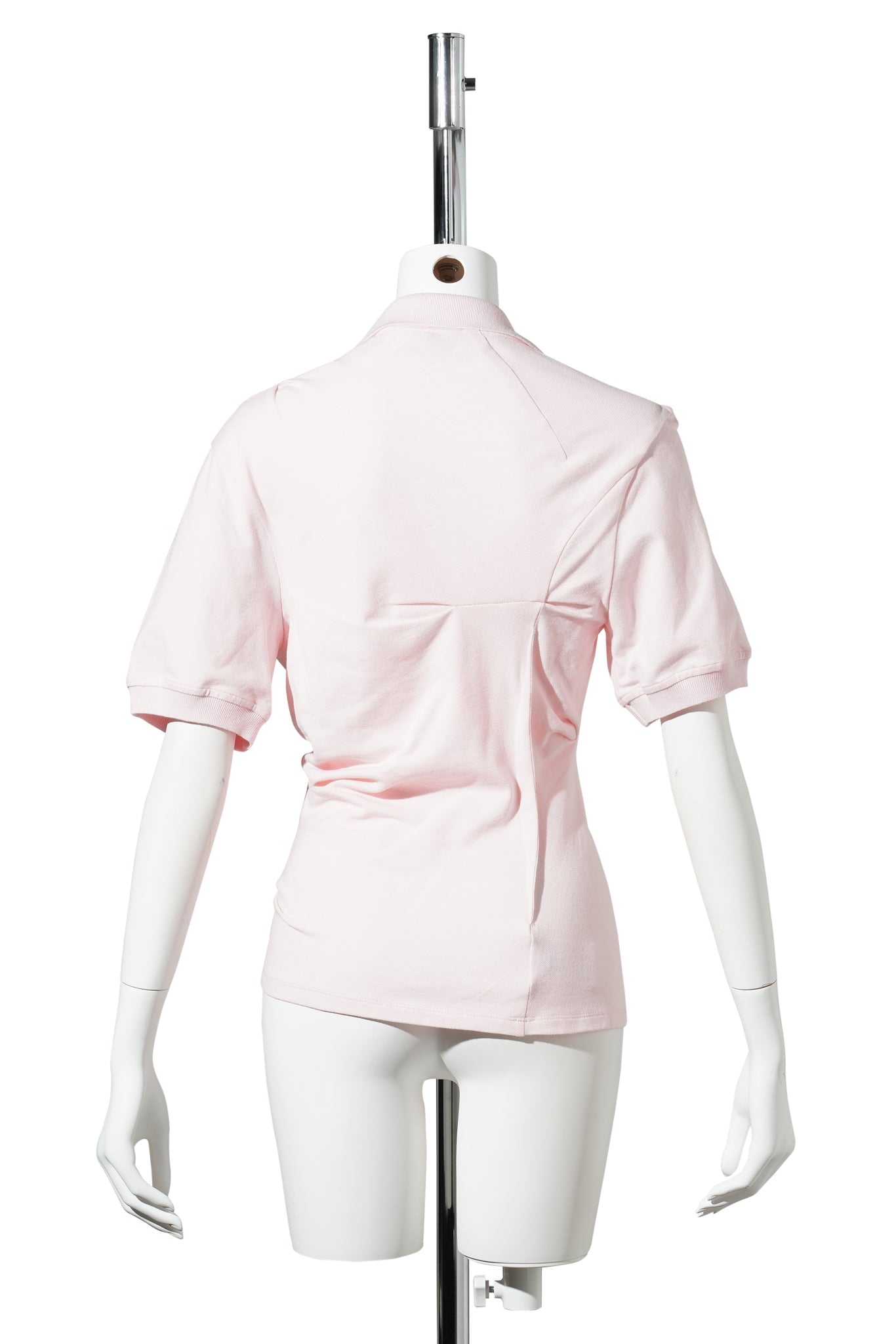 PINK DECONSTRUCTED SHORT-SLEEVE POLO / PINK