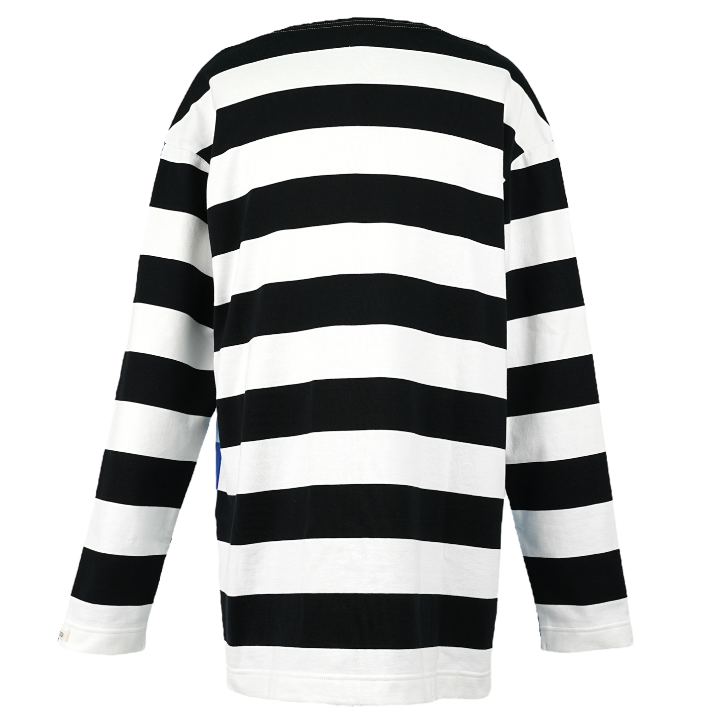 G.F.G.S DOUBLE SIDED STRIPED SHIRT 2 / SAXE BLUE/BLACK/WHITE