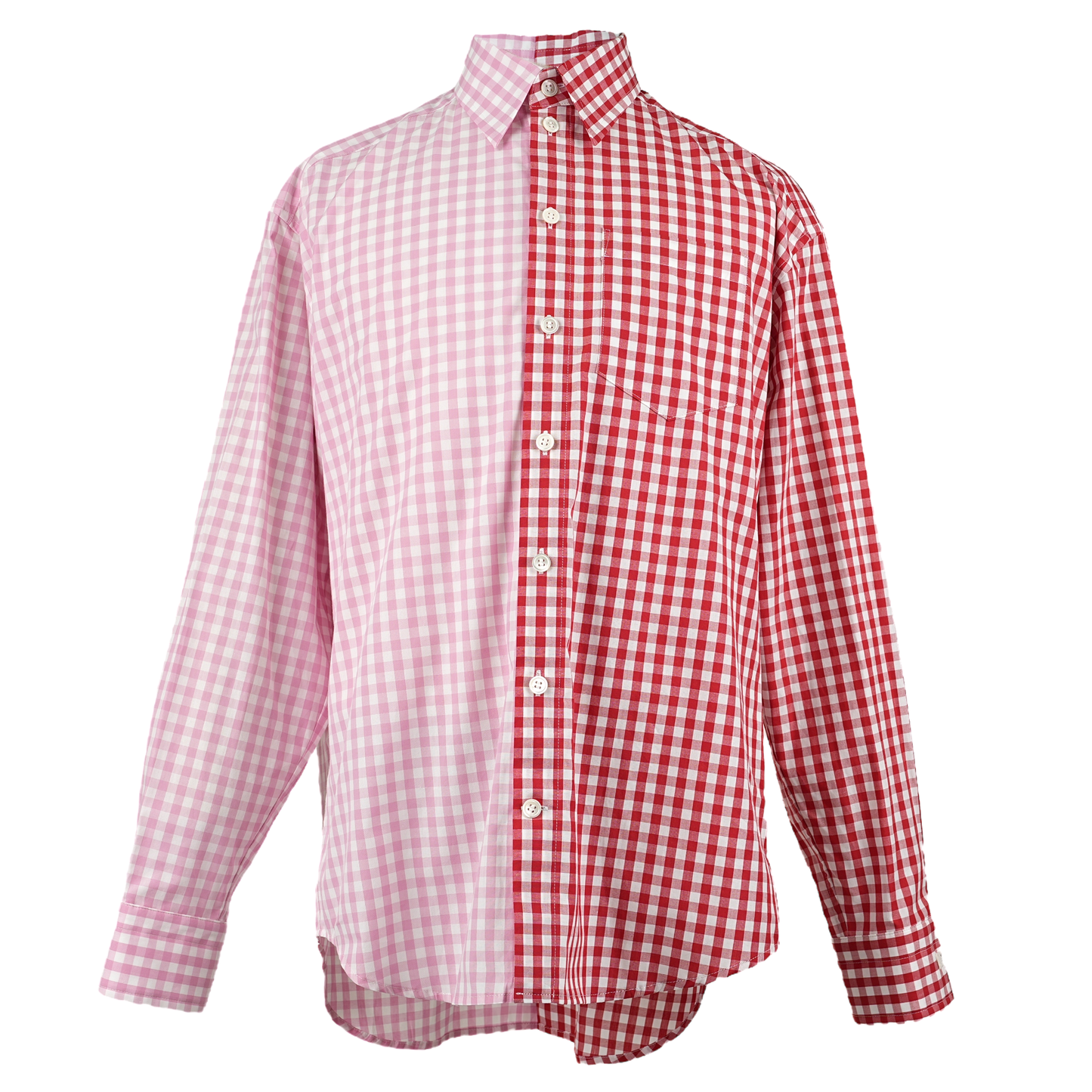 2 GINGHAM SHIRT / PINK/RED